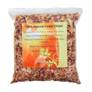 100% Pure Cedar Shavings | Mulch for Out of doors and Indoor Potted Crops | Perfect Canine Bedding (4 Quart)