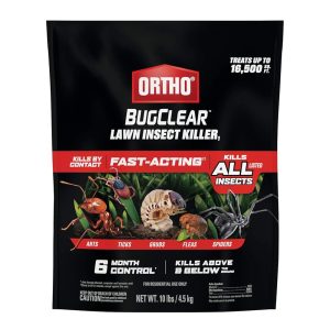 Ortho BugClear Garden Insect Killer 1 – Safeguard Your Yard and Backyard from Ants, Spiders, Ticks, Armyworms, Fleas, and Grubs, Covers as much as 16,500 sq. ft., 10 lbs