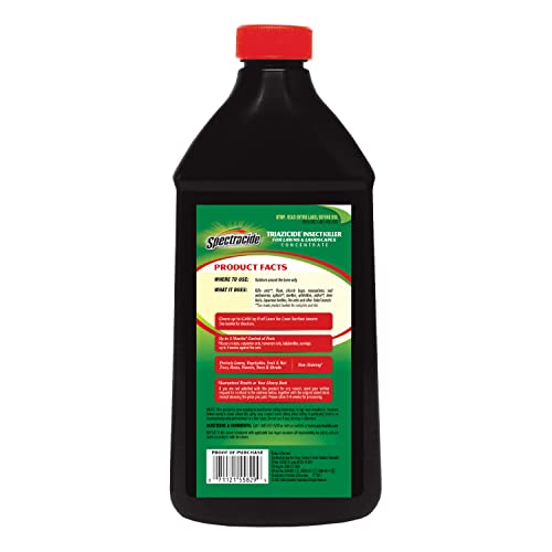 Spectracide Triazicide Focus Insect Killer for Lawns and Landscapes, 40 oz, Black